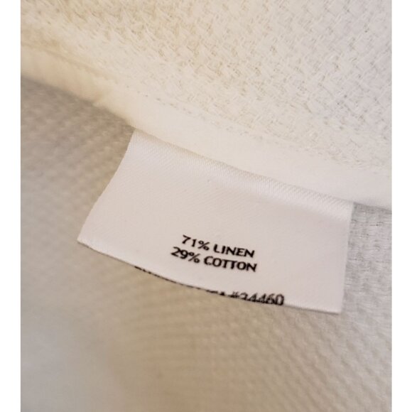 Eileen Fisher White Linen/Cotton Blend Open Front A-Line Jacket Size L* GUC - Picture 9 of 11